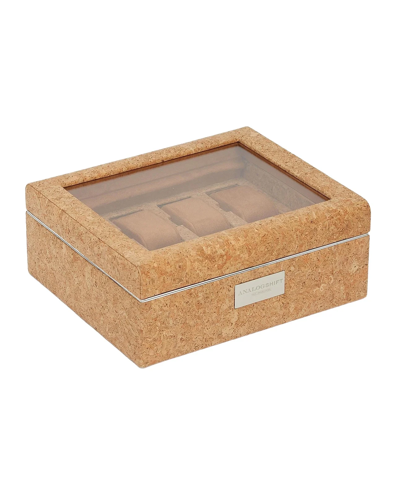 Wolf X Analog Shift 1976 Cork 8-Watch Storage Box