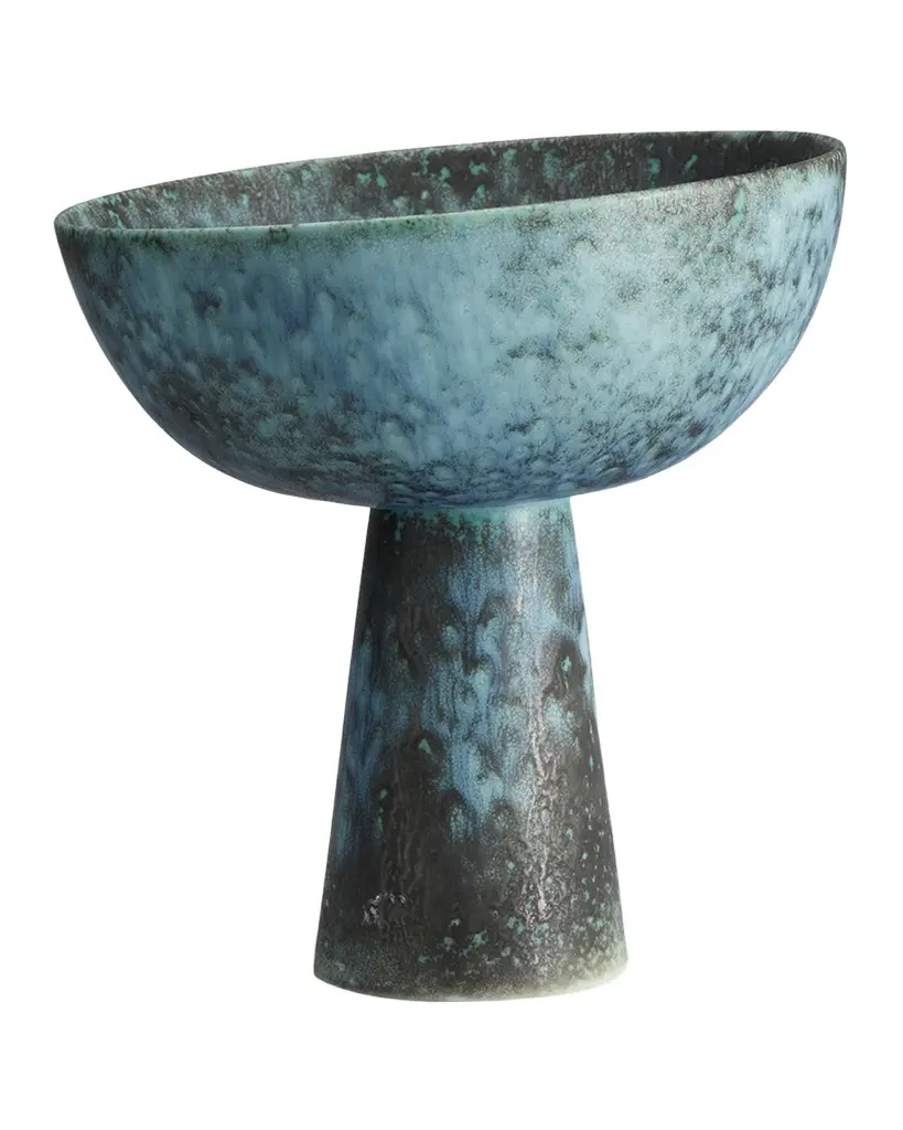L'Objet 8" Bronze Terra Bowl on Stand