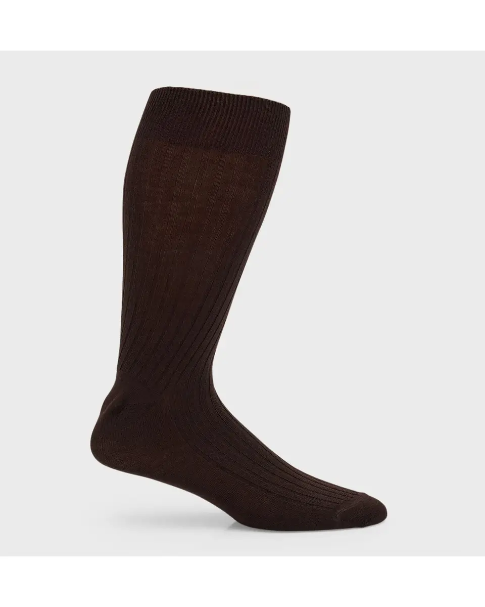 Neiman Marcus Men's 3-Pack Ribbed Crew Socks | Thumbnail 4