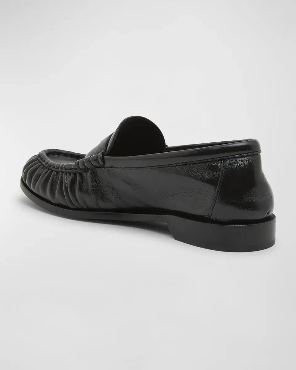 Saint Laurent Le Leather YSL Penny Loafers | Thumbnail 4 Saint Laurent Le Leather YSL Penny Loafers | Thumbnail 4