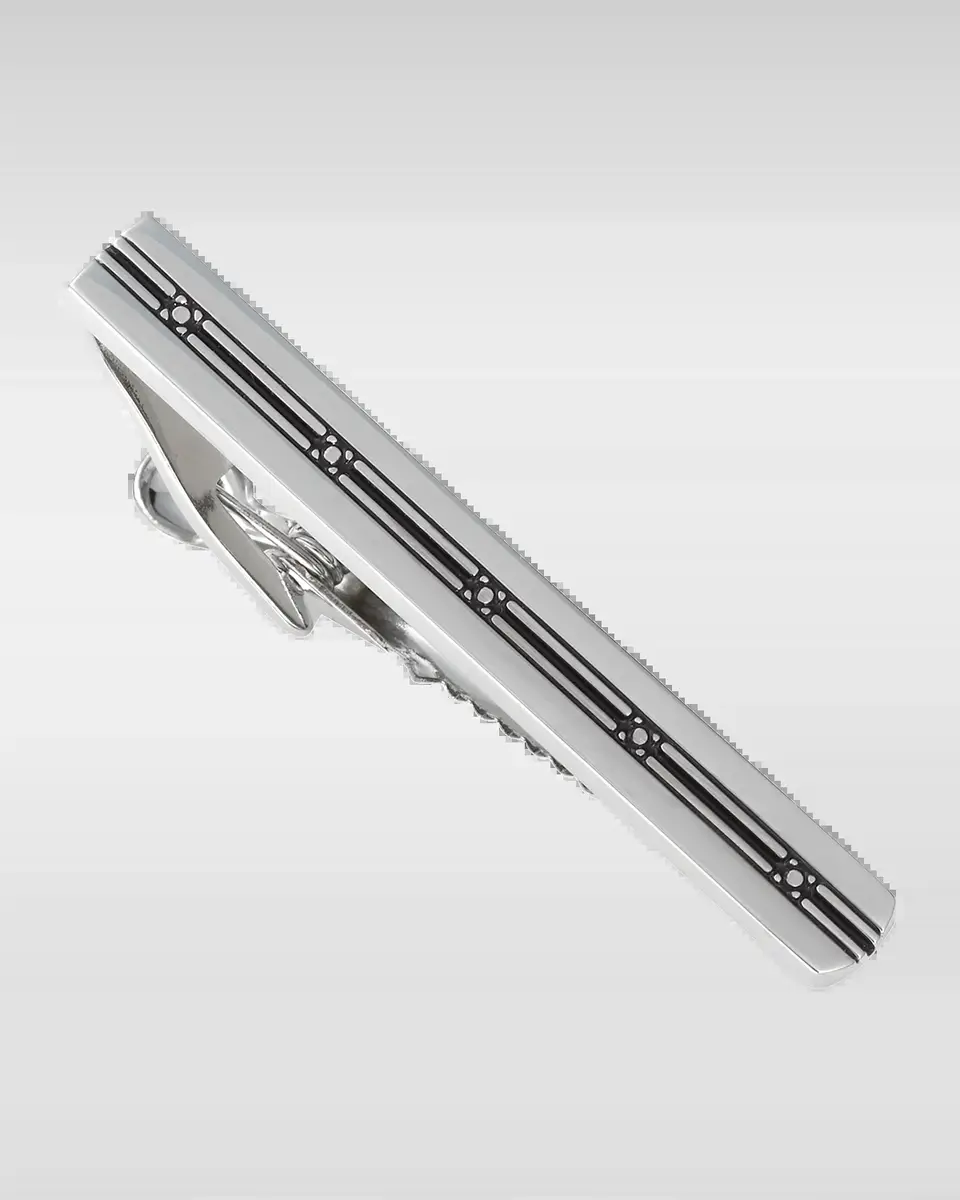 Link Up Men's Square Pattern Tie Bar | Thumbnail 2 Link Up Men's Square Pattern Tie Bar | Thumbnail 2