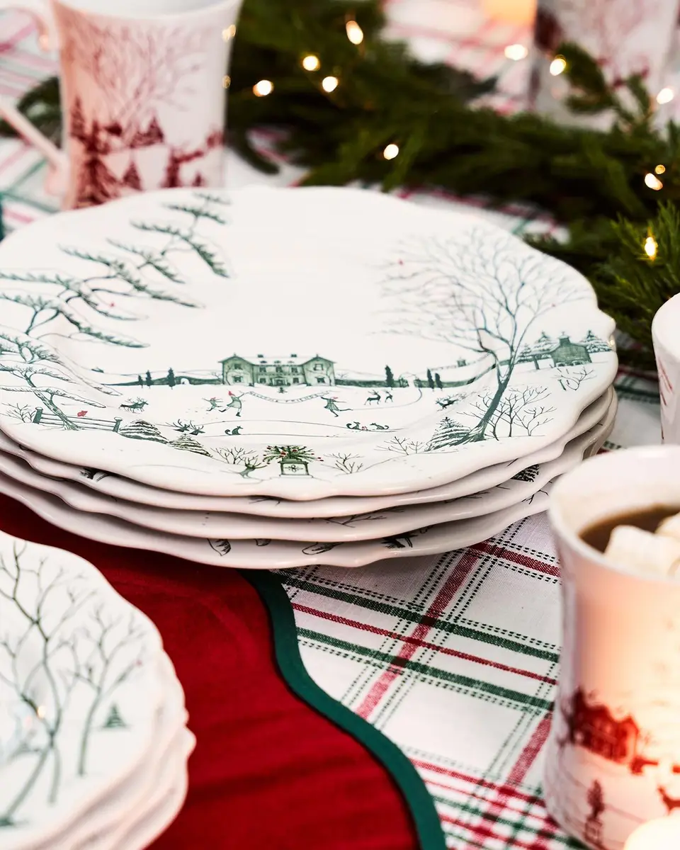 Juliska Country Estate Winter Frolic Dinner Plate - Evergreen | Thumbnail 4 Juliska Country Estate Winter Frolic Dinner Plate - Evergreen | Thumbnail 4