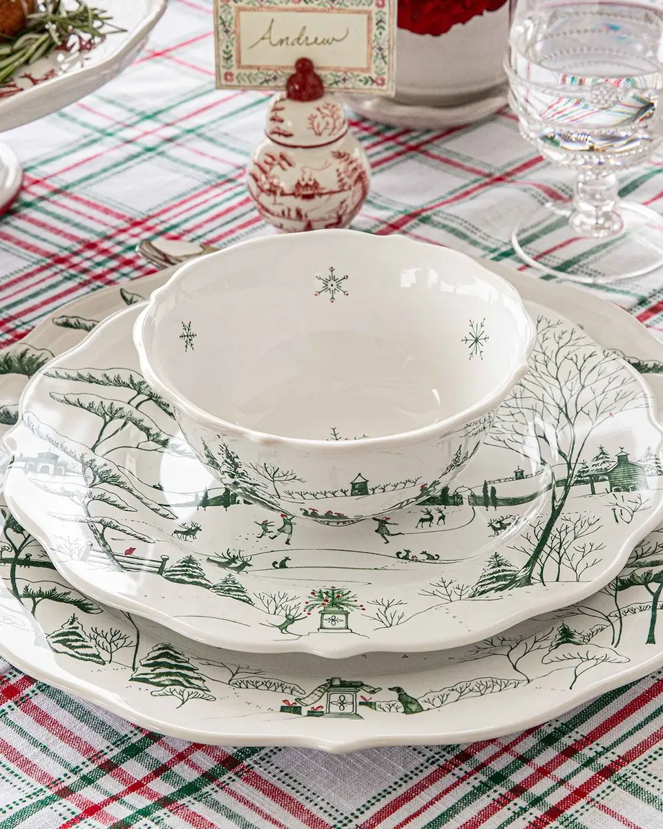Juliska Country Estate Winter Frolic Dinner Plate - Evergreen | Thumbnail 5 Juliska Country Estate Winter Frolic Dinner Plate - Evergreen | Thumbnail 5