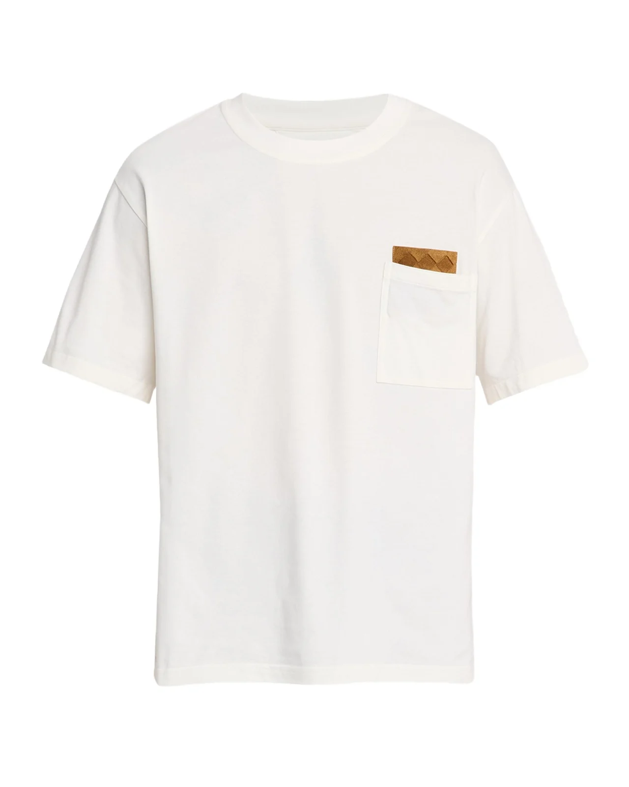 Men's Pima Cotton Jersey Intrecciato-Pocket T-Shirt