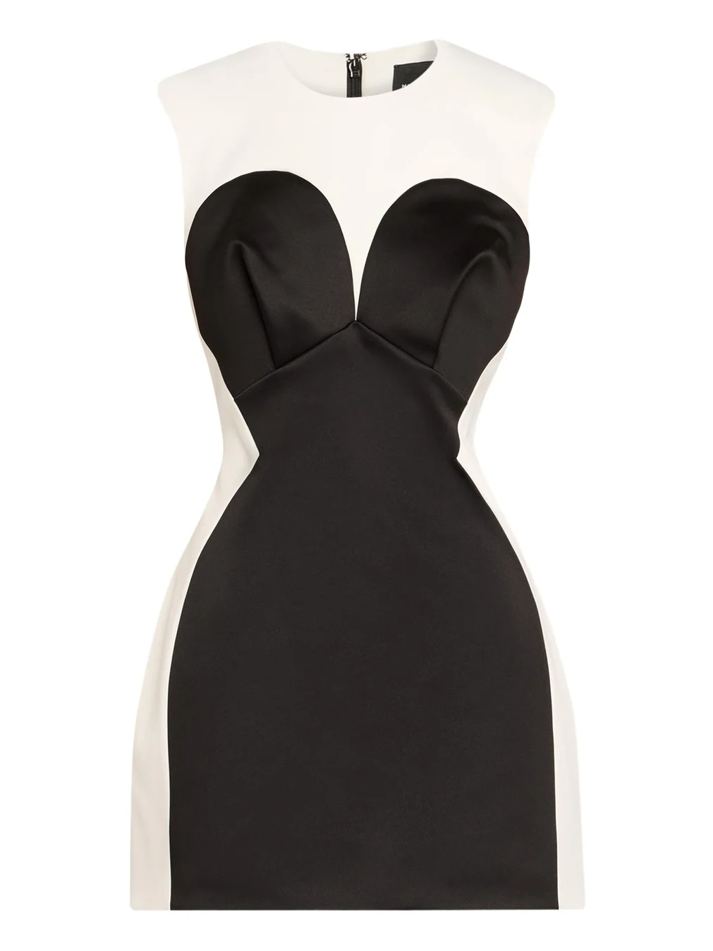 Marc Jacobs Seamed Up Satin Trompe L'oeil Mini Dress