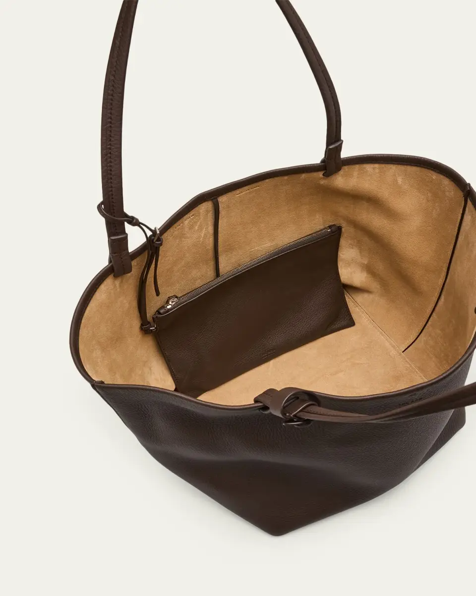 The Row Park Tote Three in Lux Grained Calfskin | Thumbnail 8 The Row Park Tote Three in Lux Grained Calfskin | Thumbnail 8