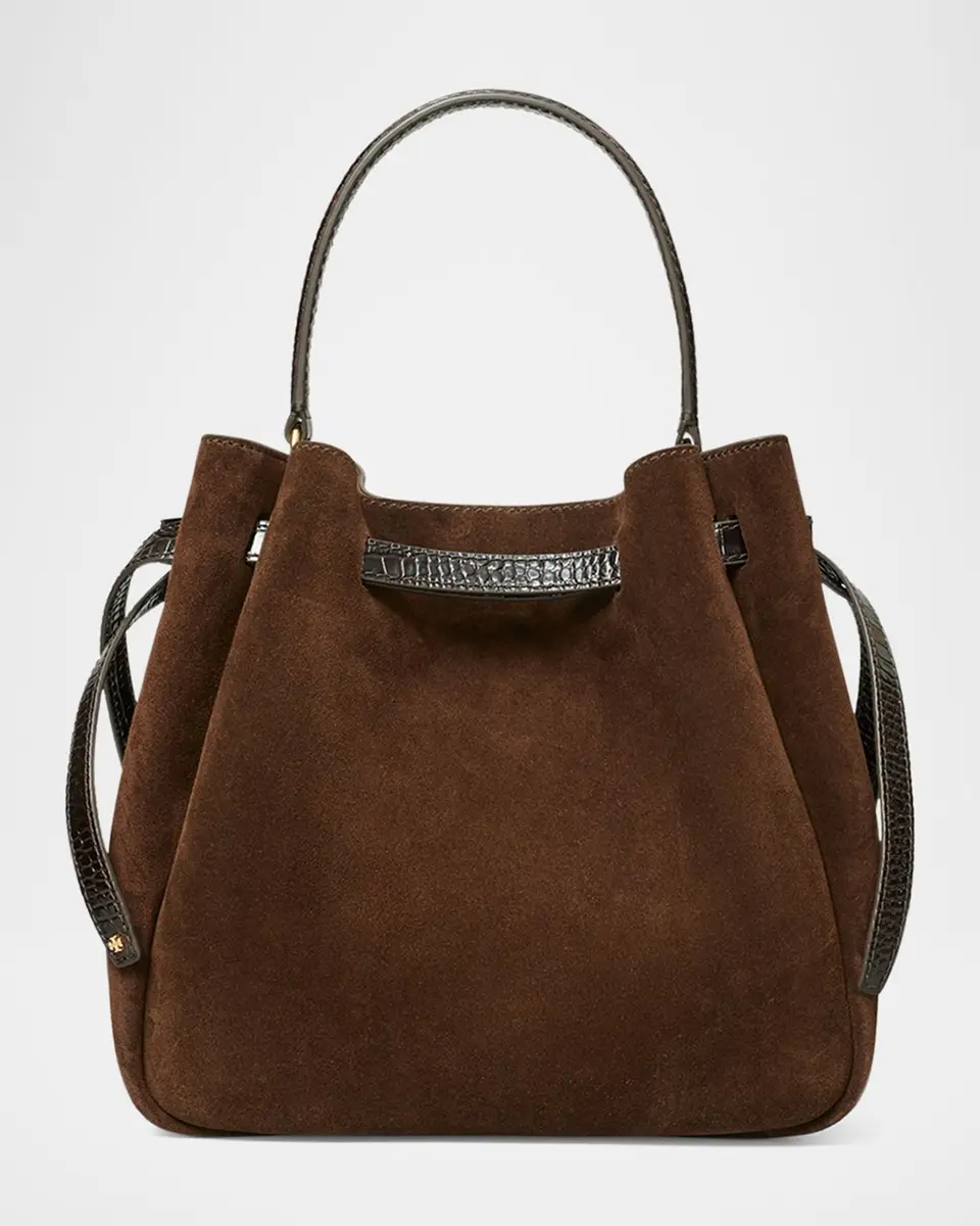 Tory Burch Romy Suede Belted Bucket Bag | Thumbnail 5 Tory Burch Romy Suede Belted Bucket Bag | Thumbnail 5
