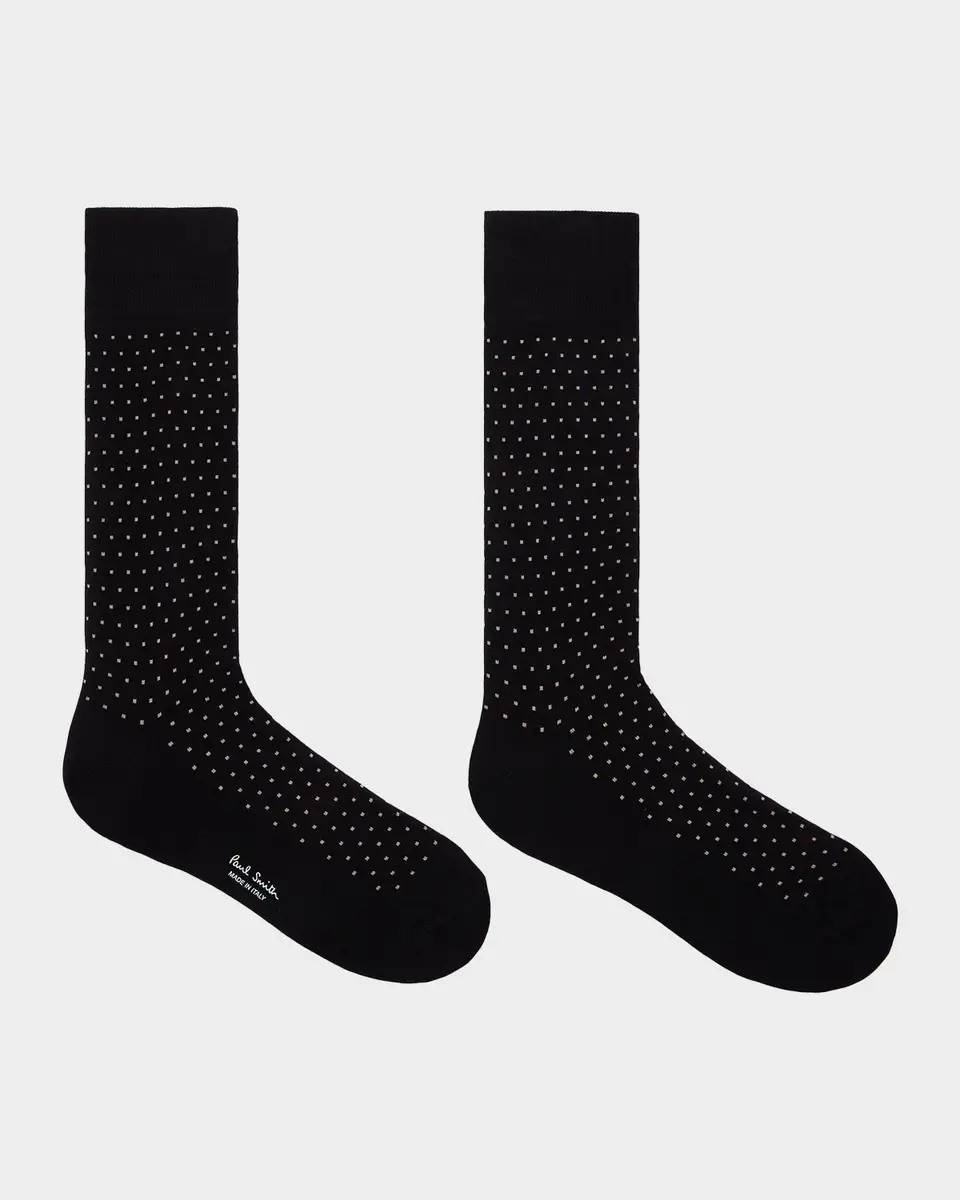 Paul Smith Men's Mini Polka Dot Crew Socks | Thumbnail 2