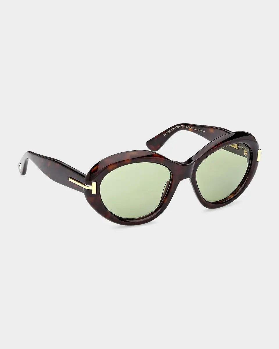 Tom Ford Icon 55MM Oval Sunglasses | Thumbnail 8 Tom Ford Icon 55MM Oval Sunglasses | Thumbnail 8