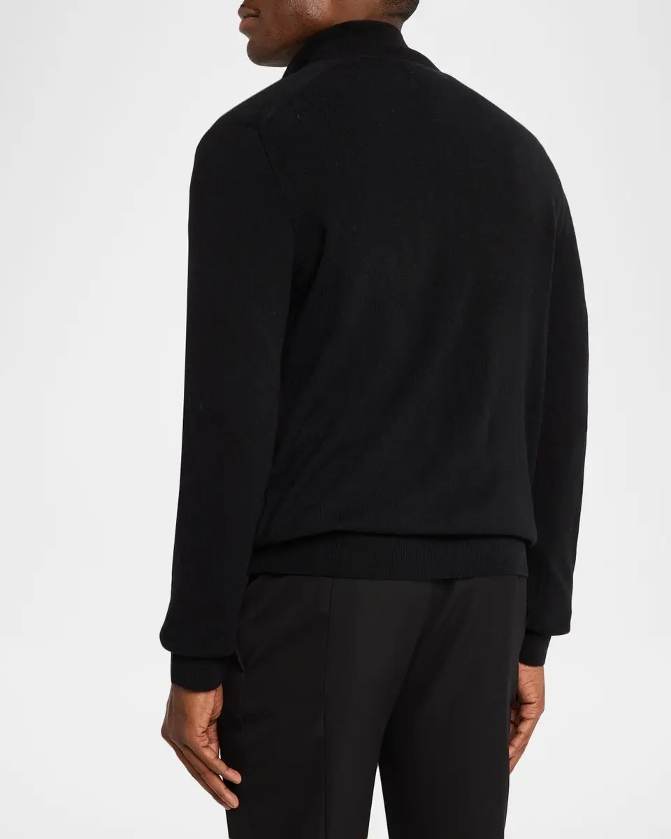 Polo Ralph Lauren Men's Wool Embroidered Pony Quarter-Zip Sweater | Thumbnail 3 Polo Ralph Lauren Men's Wool Embroidered Pony Quarter-Zip Sweater | Thumbnail 3
