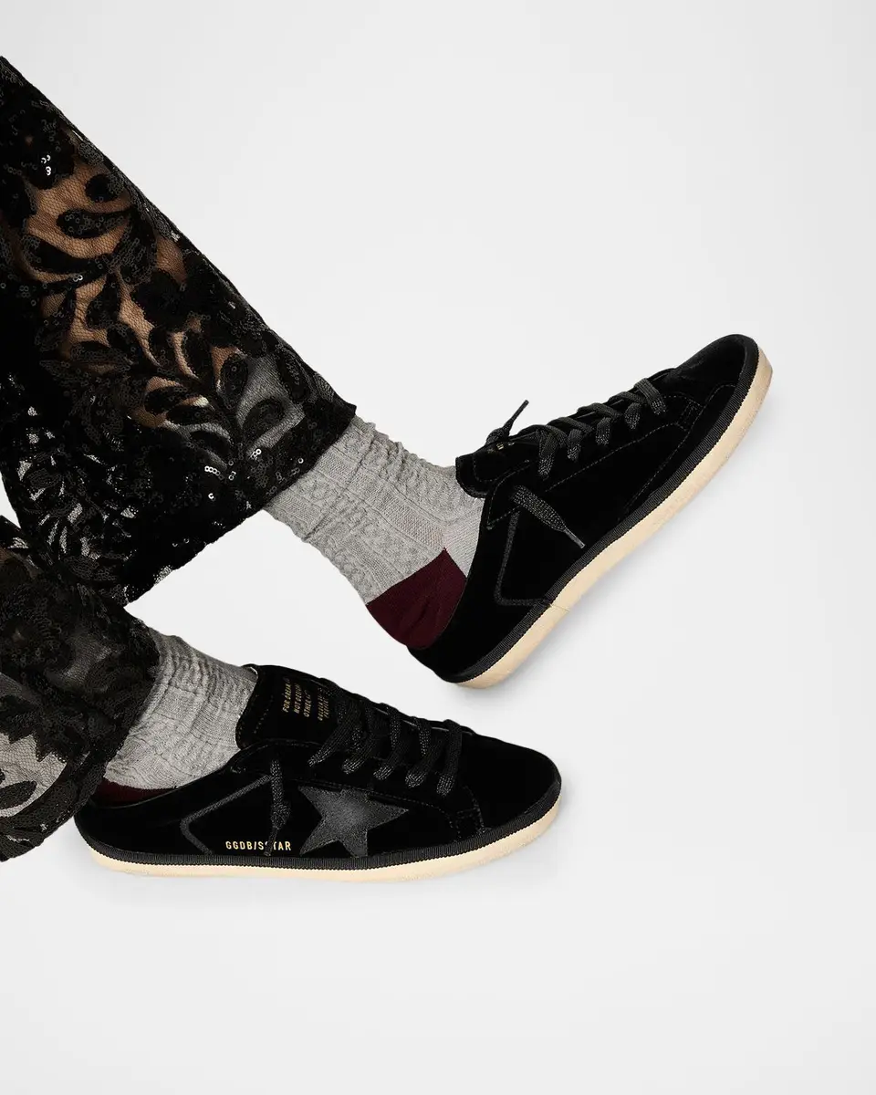 Golden Goose Super-Star Sabot Velvet Slip-On Sneakers | Thumbnail 2 Golden Goose Super-Star Sabot Velvet Slip-On Sneakers | Thumbnail 2