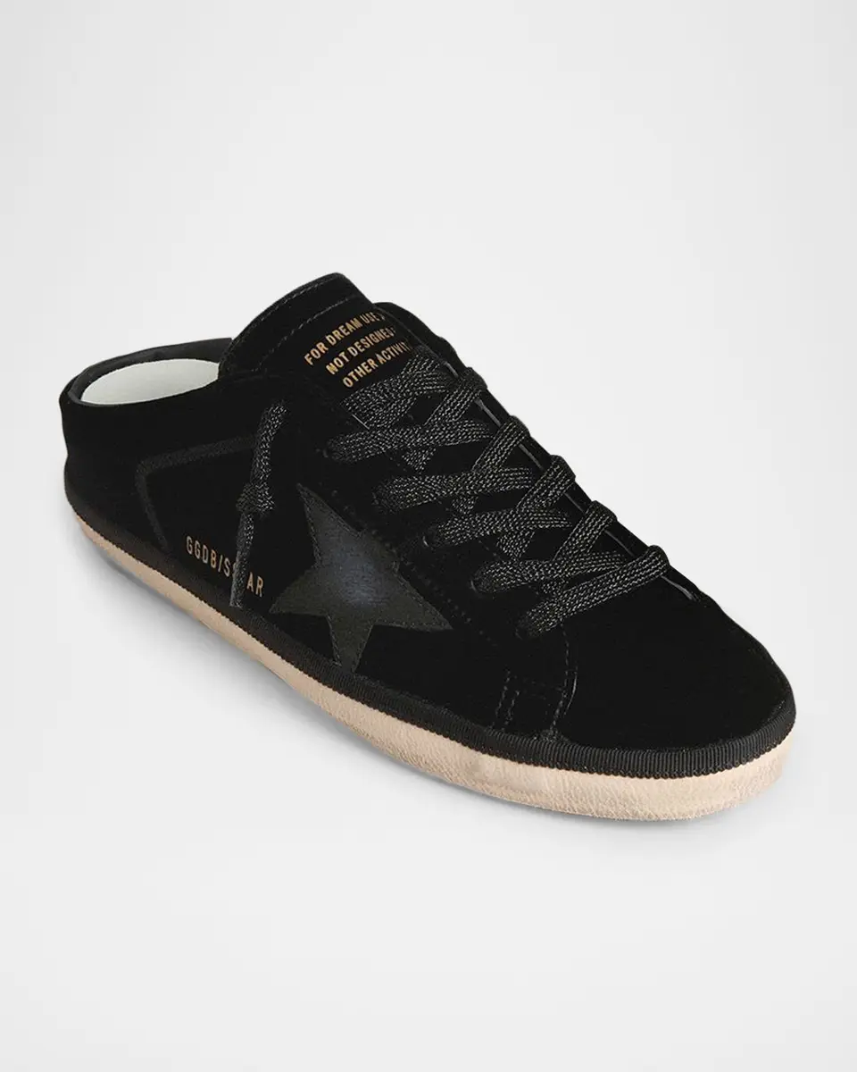 Golden Goose Super-Star Sabot Velvet Slip-On Sneakers | Thumbnail 4 Golden Goose Super-Star Sabot Velvet Slip-On Sneakers | Thumbnail 4