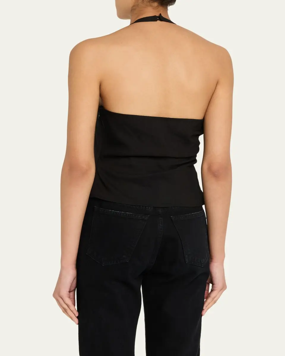 A.L.C. Sylvie Linen-Blend Halter Top | Thumbnail 3 A.L.C. Sylvie Linen-Blend Halter Top | Thumbnail 3