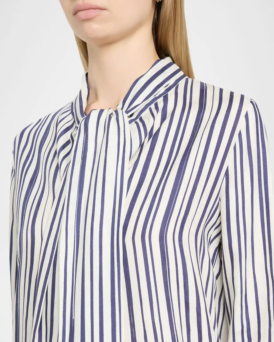 Akyn Studio Viola Striped Tie-Neck Shirt | Thumbnail 5