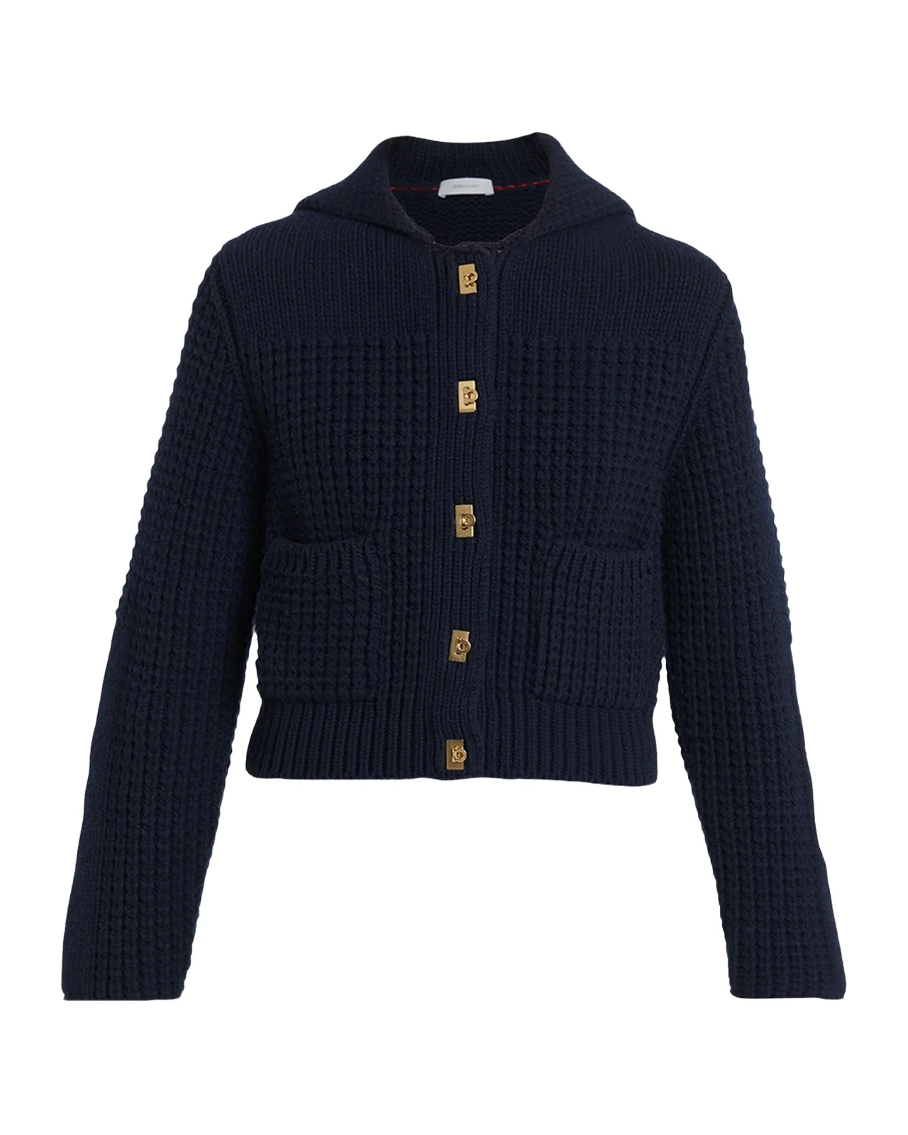 Gancini Sailor Collar Wool-Cashmere Cardigan Gancini Sailor Collar Wool-Cashmere Cardigan
