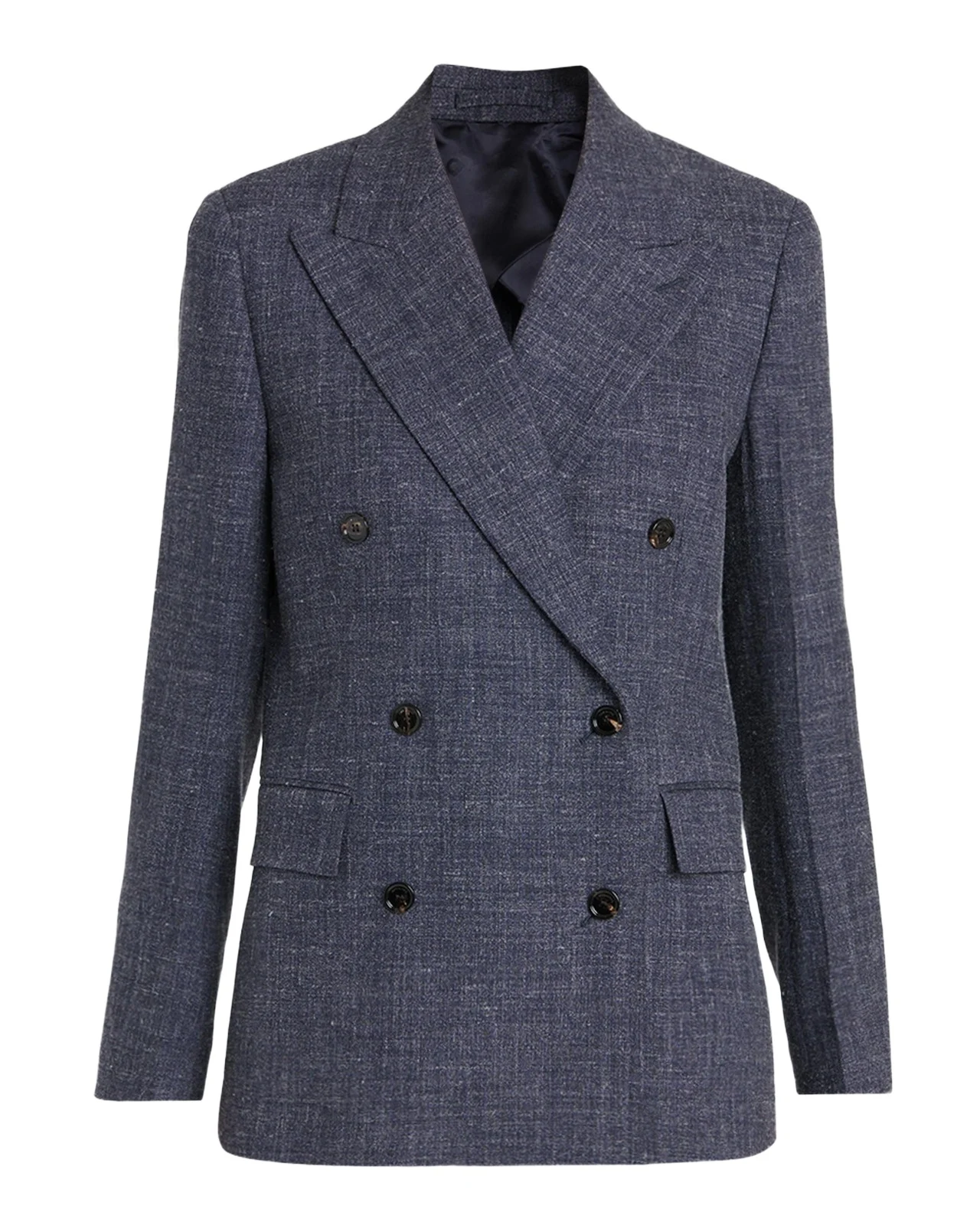 Double-Breasted Wool-Linen Jacket Double-Breasted Wool-Linen Jacket