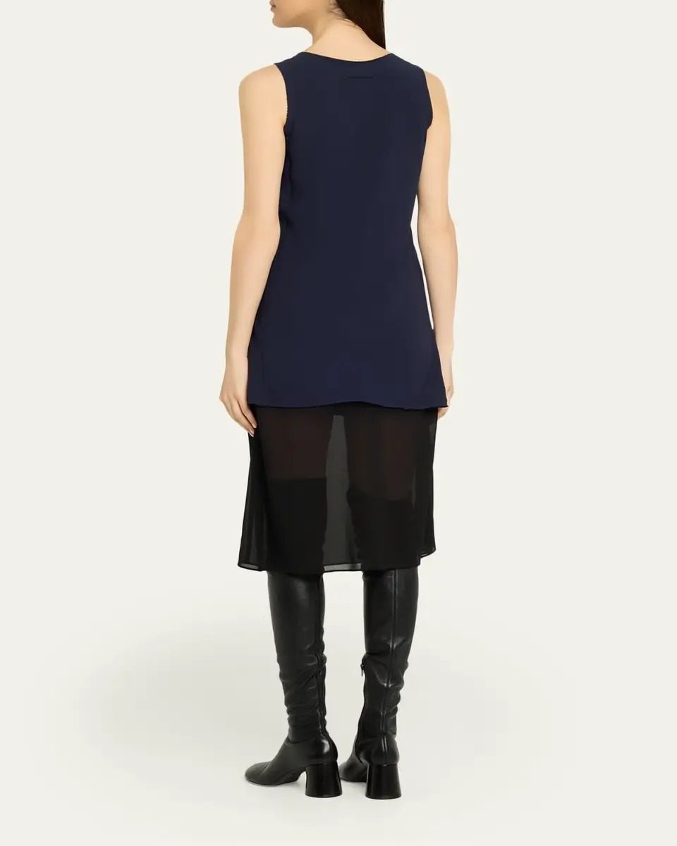 Maison Margiela Mixed-Media Tank Midi Dress | Thumbnail 3 Maison Margiela Mixed-Media Tank Midi Dress | Thumbnail 3