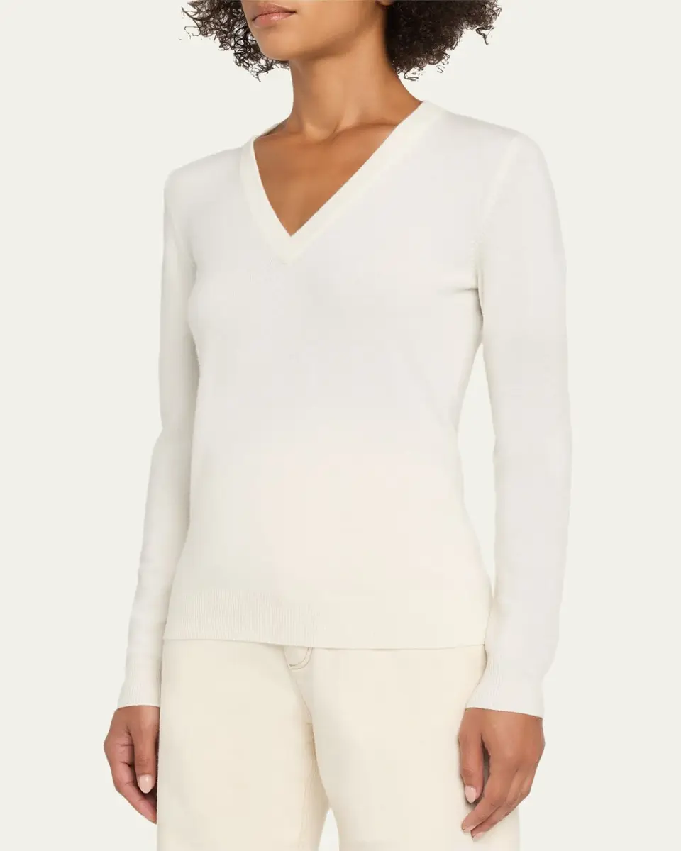 Brunello Cucinelli V-Neck Cashmere Sweater | Thumbnail 8