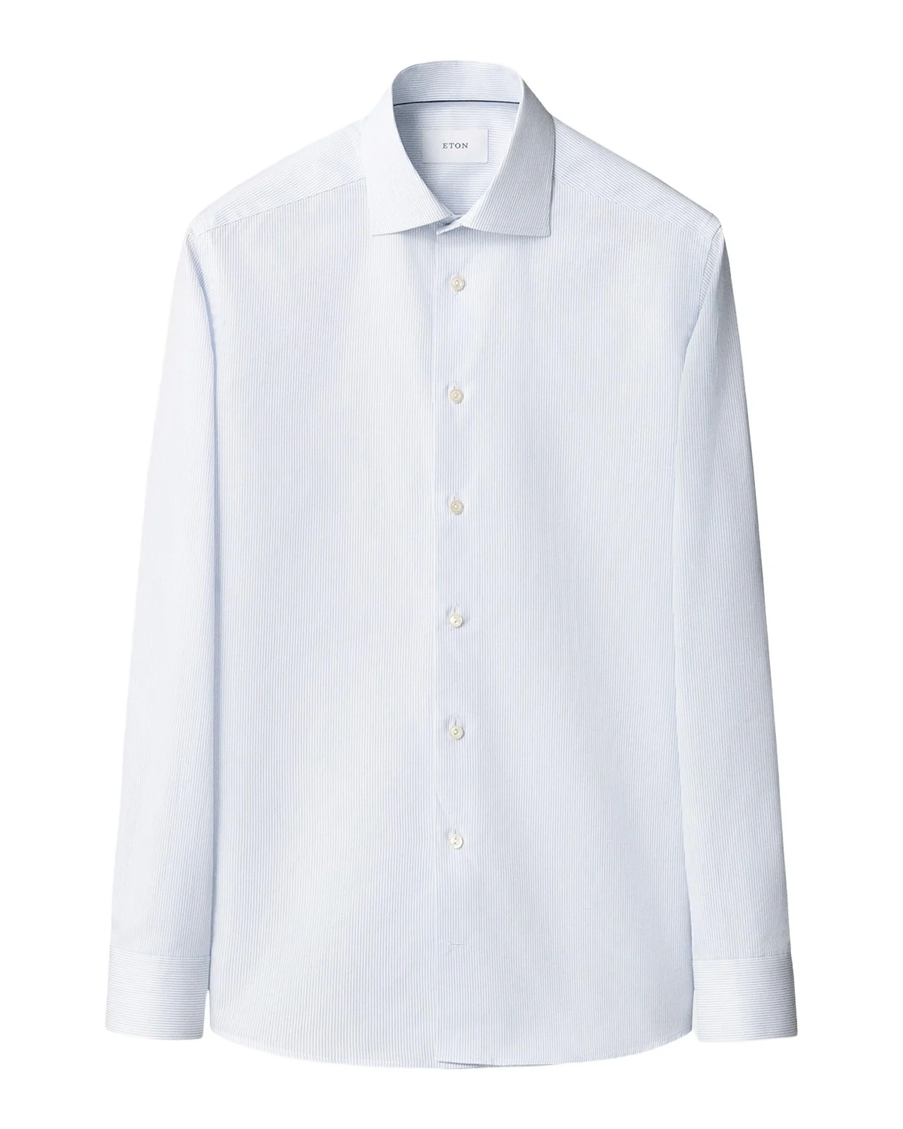 Men's Signature Fine Striped Twill Slim-Fit Dress Shirt