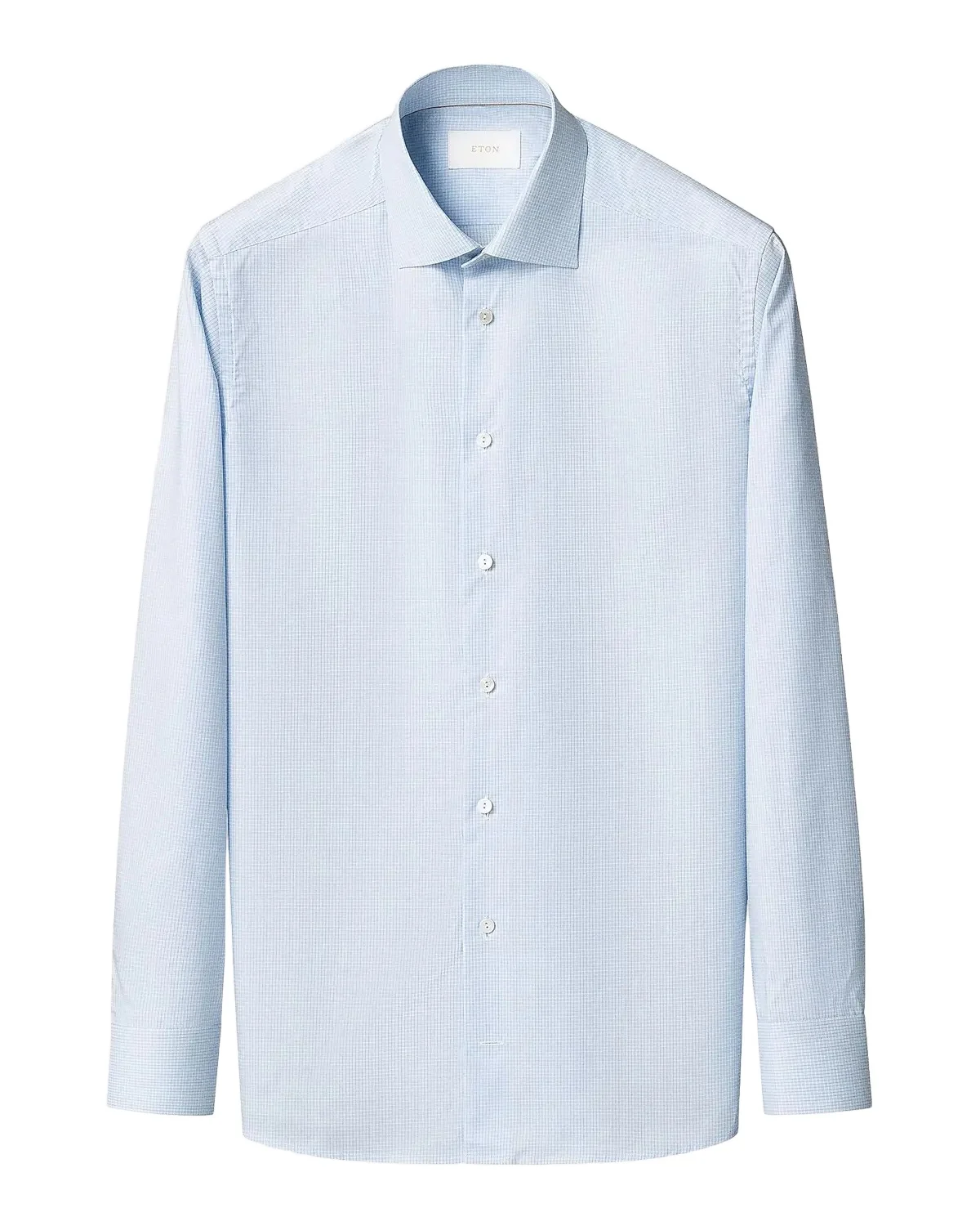 Men's Elevated Micro-Check Cotton Contemporary-Fit Shirt Men's Elevated Micro-Check Cotton Contemporary-Fit Shirt