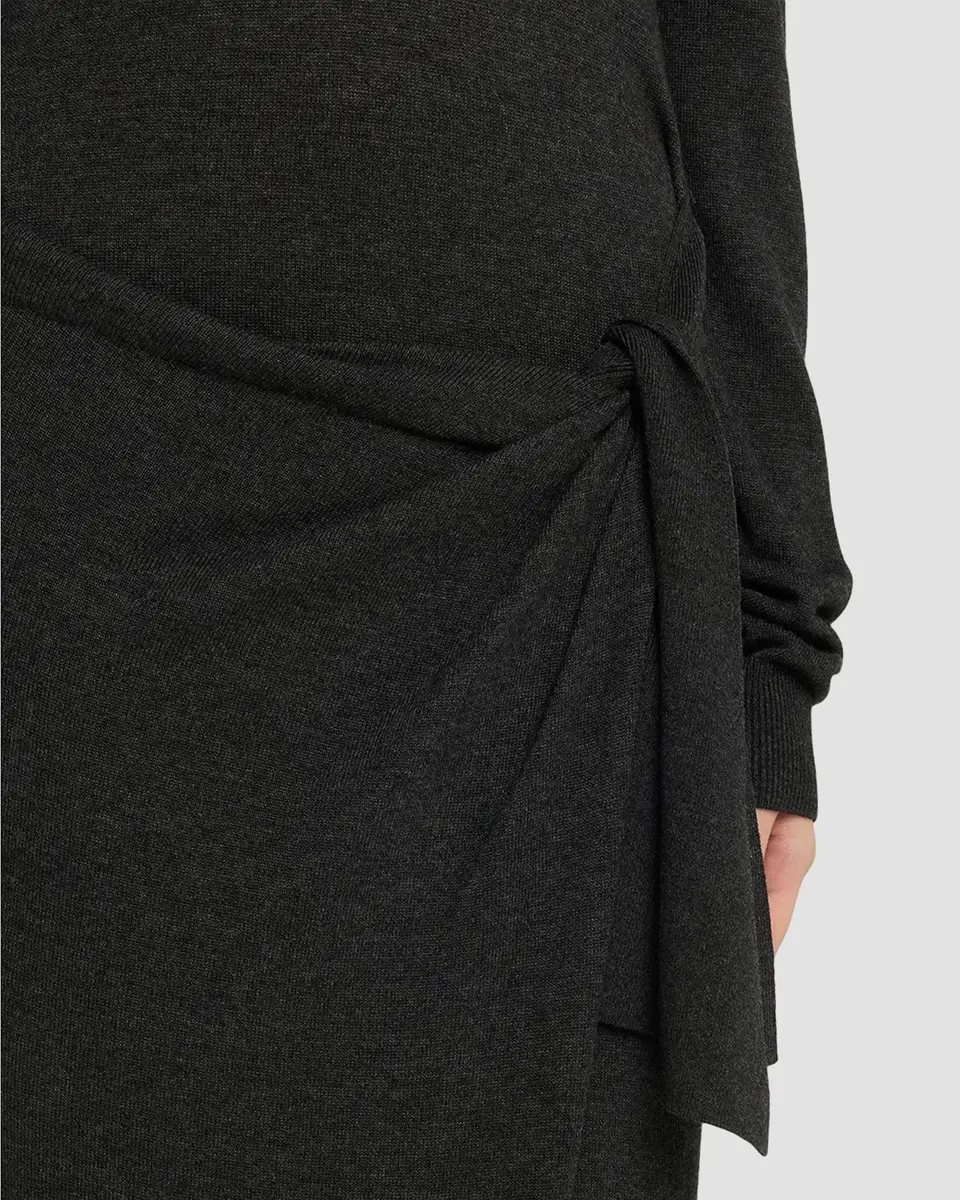 Isabel Marant Jozira Button-Shoulder Wrap Maxi Sweater Dress | Thumbnail 5 Isabel Marant Jozira Button-Shoulder Wrap Maxi Sweater Dress | Thumbnail 5