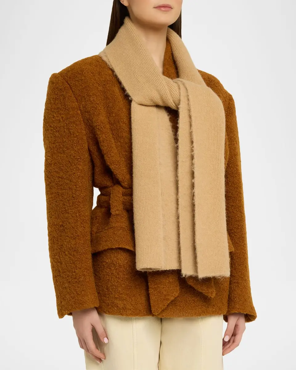 Isabel Marant Peliz Baby Alpaca-Blend Scarf | Thumbnail 3