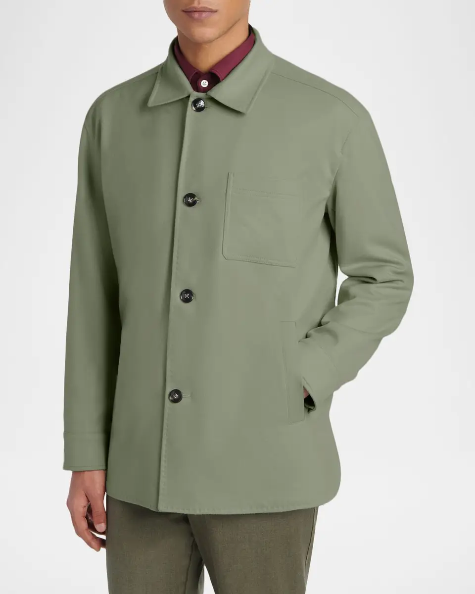 Kiton Men's Cashmere Outdoor Jacket | Thumbnail 4