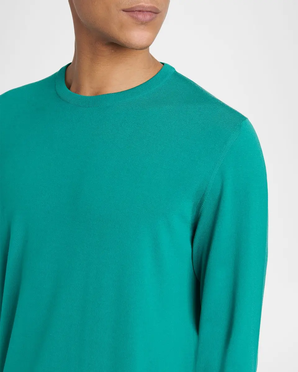 Kiton Men's Wool Crewneck Sweater | Thumbnail 4 Kiton Men's Wool Crewneck Sweater | Thumbnail 4