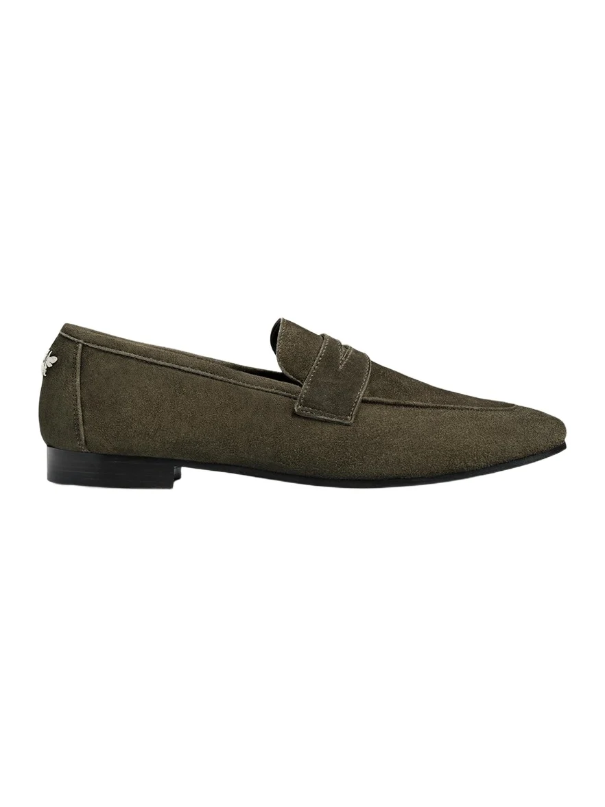 Flaneur Suede Penny Loafers Flaneur Suede Penny Loafers