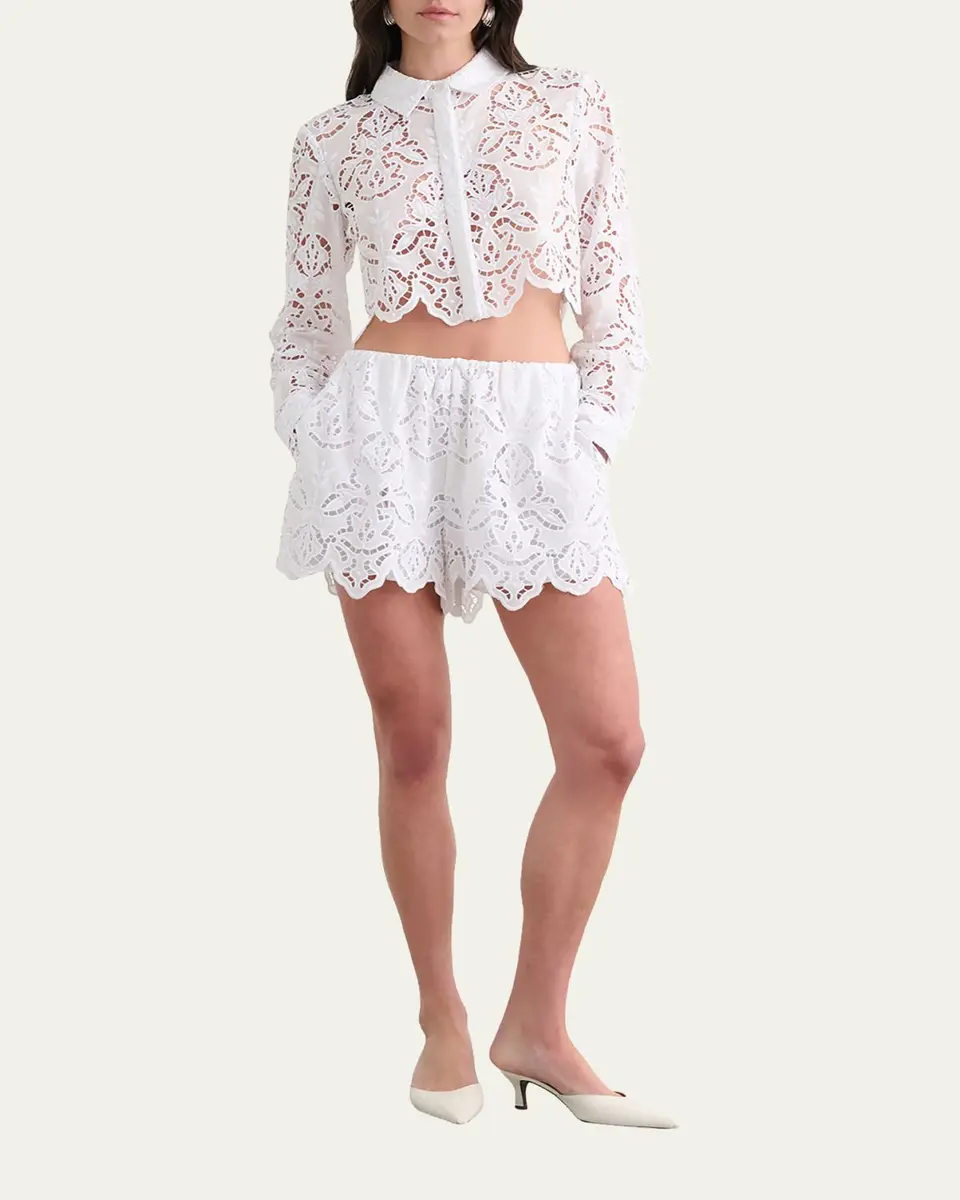 Toccin Jilly Embroidered Cropped Blouse | Thumbnail 2 Toccin Jilly Embroidered Cropped Blouse | Thumbnail 2