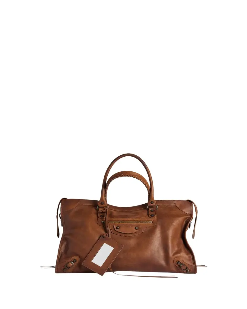 Balenciaga Men's Large Le City Leather Shoulder Bag | Image 1 Balenciaga Men's Large Le City Leather Shoulder Bag | Image 1