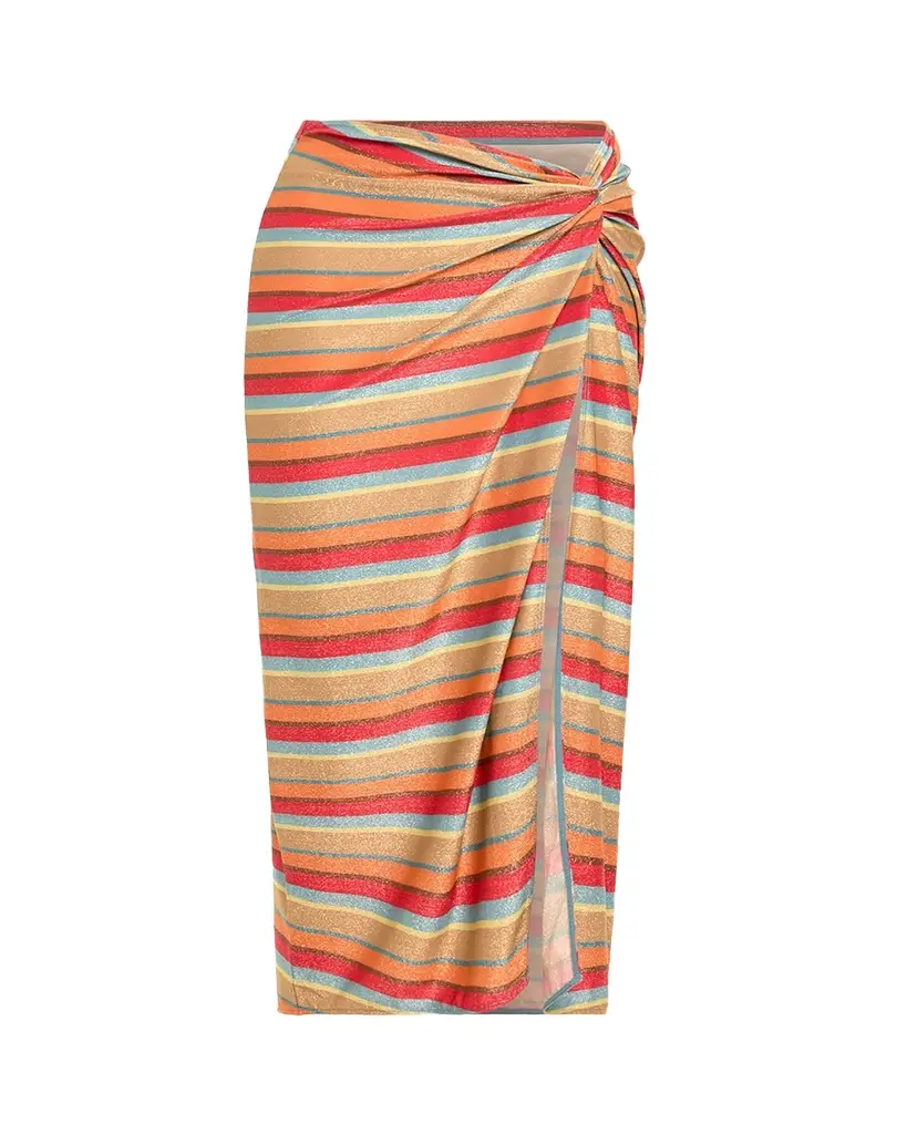 Ramy Brook Xana Glitter Stripe Coverup Skirt | Image 1 Ramy Brook Xana Glitter Stripe Coverup Skirt | Image 1