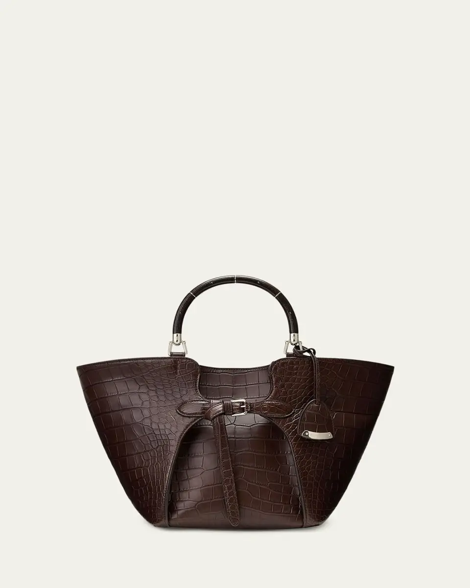 Ralph Lauren Collection The Ralph Alligator Tote Bag | Thumbnail 3 Ralph Lauren Collection The Ralph Alligator Tote Bag | Thumbnail 3