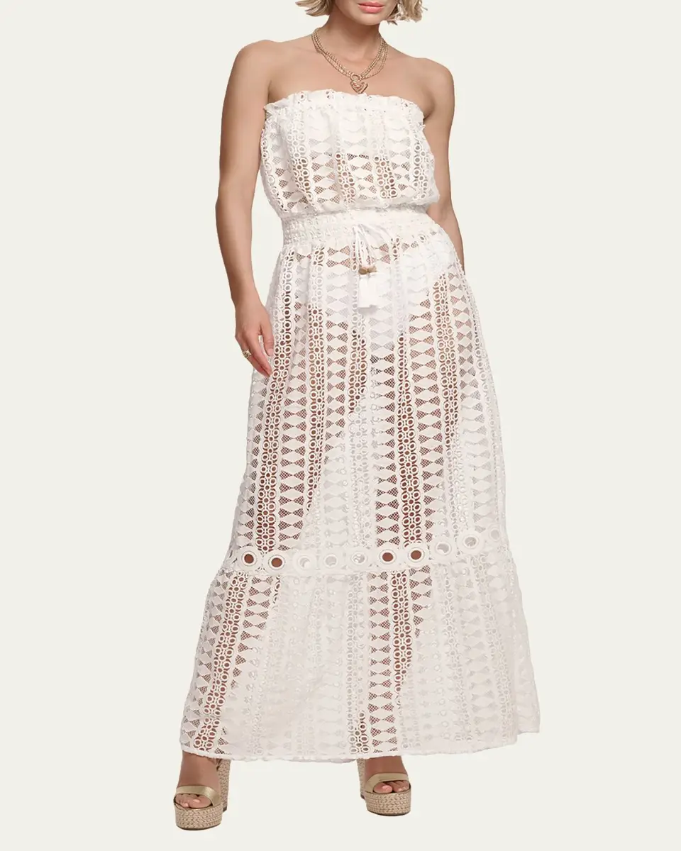 Ramy Brook Henrietta Embroidered Strapless Maxi Dress | Thumbnail 2 Ramy Brook Henrietta Embroidered Strapless Maxi Dress | Thumbnail 2