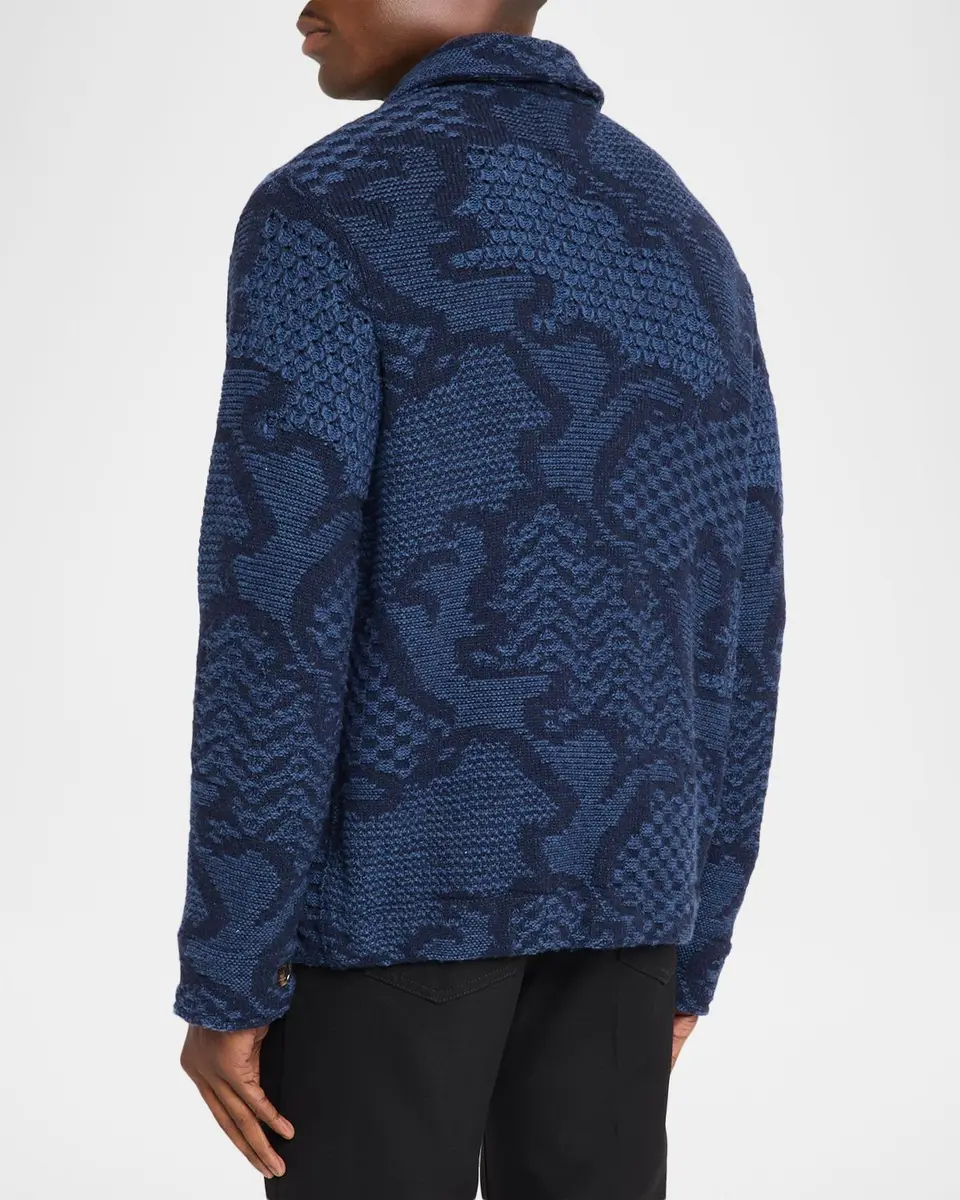 Etro Men's Roma Knitted Overshirt | Thumbnail 3