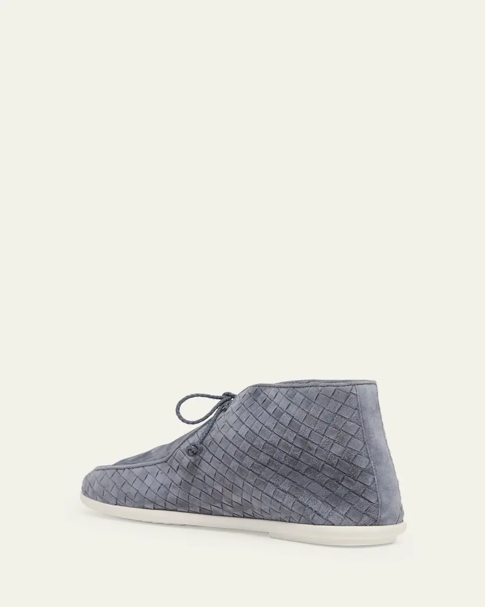 Bottega Veneta Men's Dawson Intrecciato Leather Chukka Boots | Thumbnail 3 Bottega Veneta Men's Dawson Intrecciato Leather Chukka Boots | Thumbnail 3