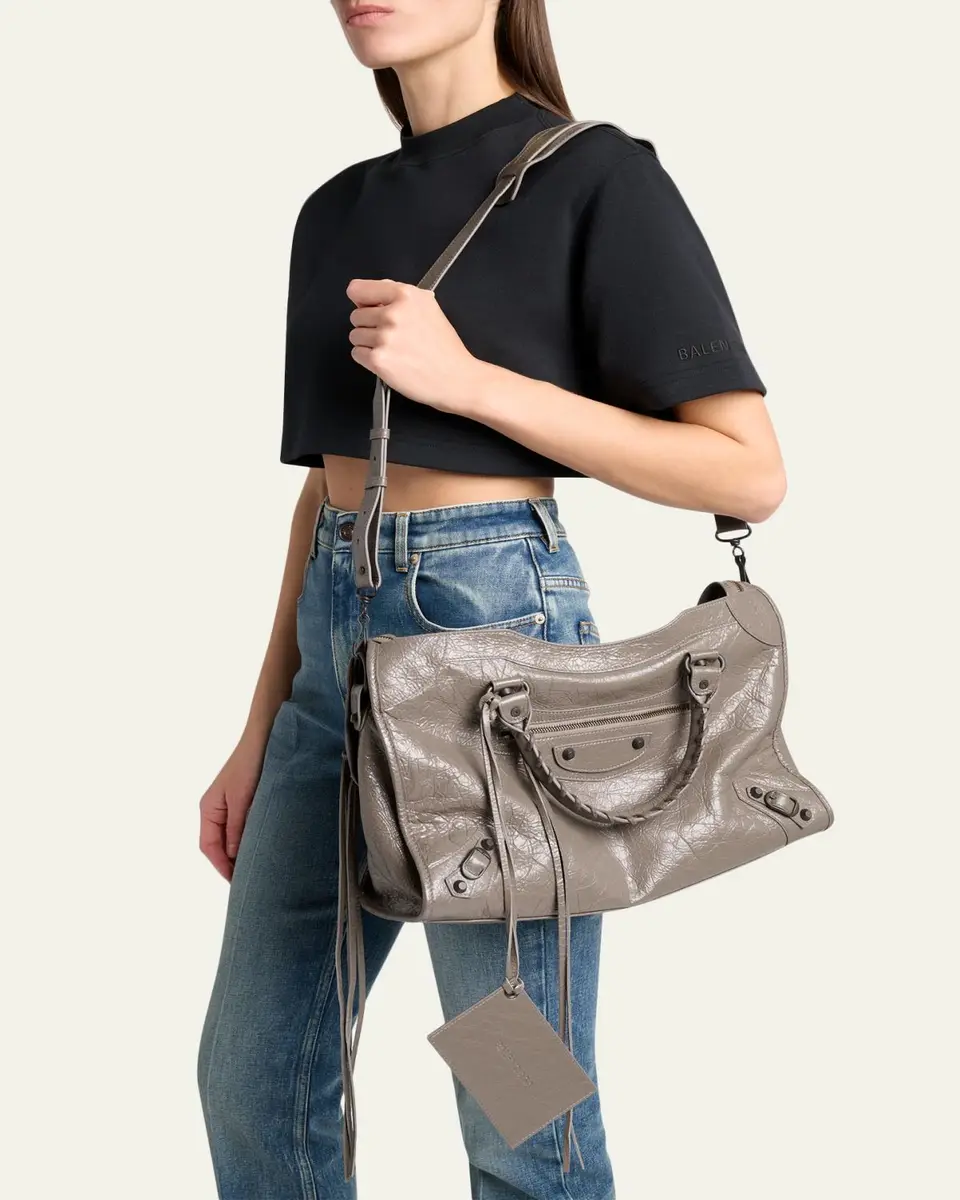 Balenciaga Le City Lambskin Leather Tote Bag | Thumbnail 2 Balenciaga Le City Lambskin Leather Tote Bag | Thumbnail 2