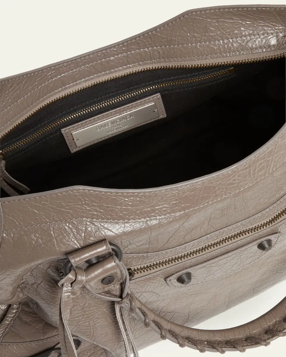 Balenciaga Le City Lambskin Leather Tote Bag | Thumbnail 4 Balenciaga Le City Lambskin Leather Tote Bag | Thumbnail 4