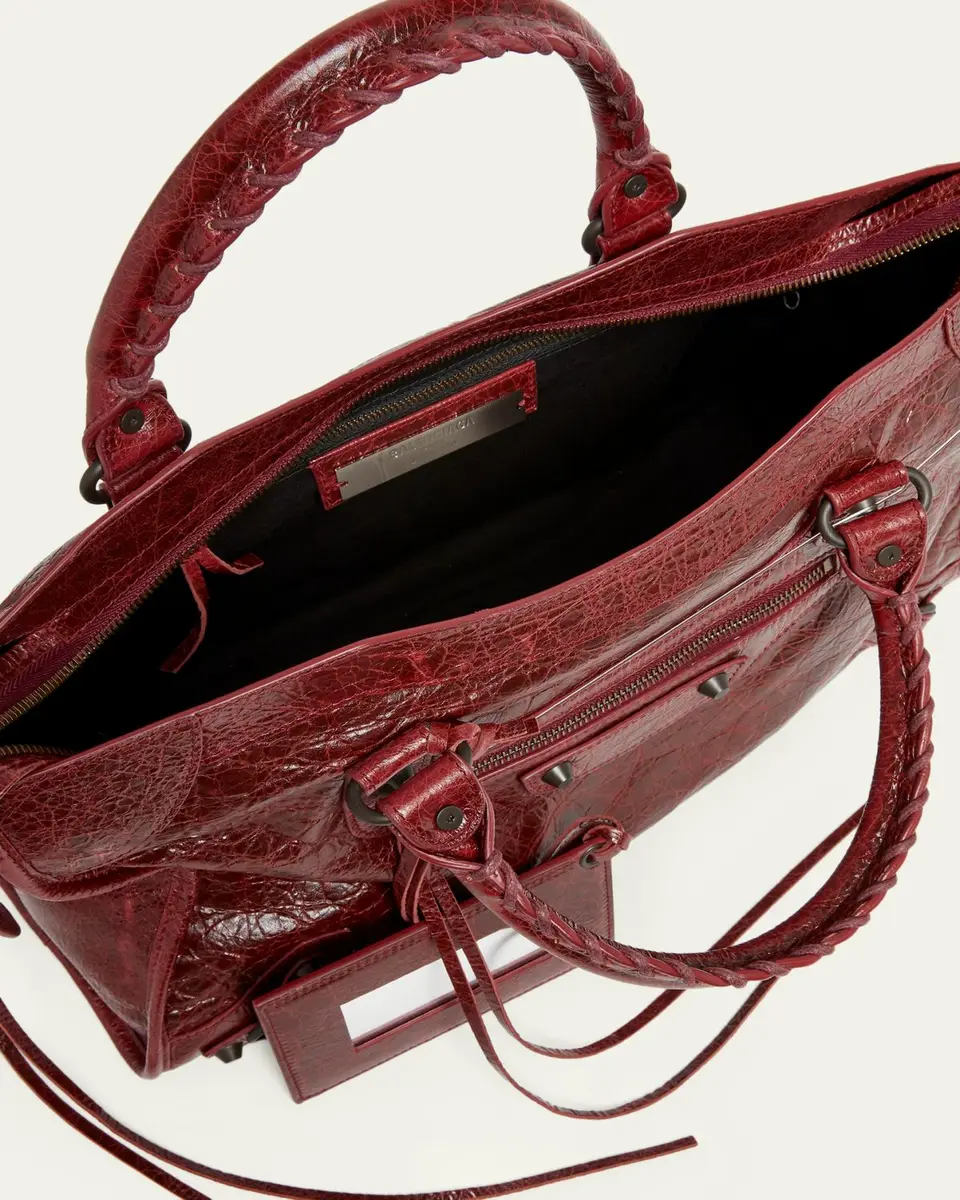 Balenciaga Le City Lambskin Leather Tote Bag | Thumbnail 7 Balenciaga Le City Lambskin Leather Tote Bag | Thumbnail 7