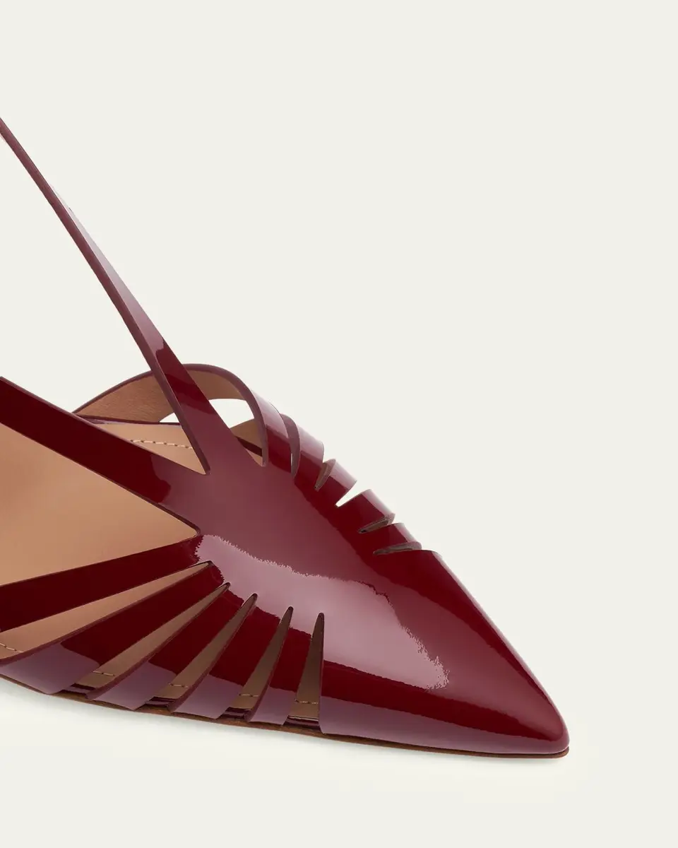 Malone Souliers Janette 70mm Patent Leather Slingback Pumps | Thumbnail 4 Malone Souliers Janette 70mm Patent Leather Slingback Pumps | Thumbnail 4