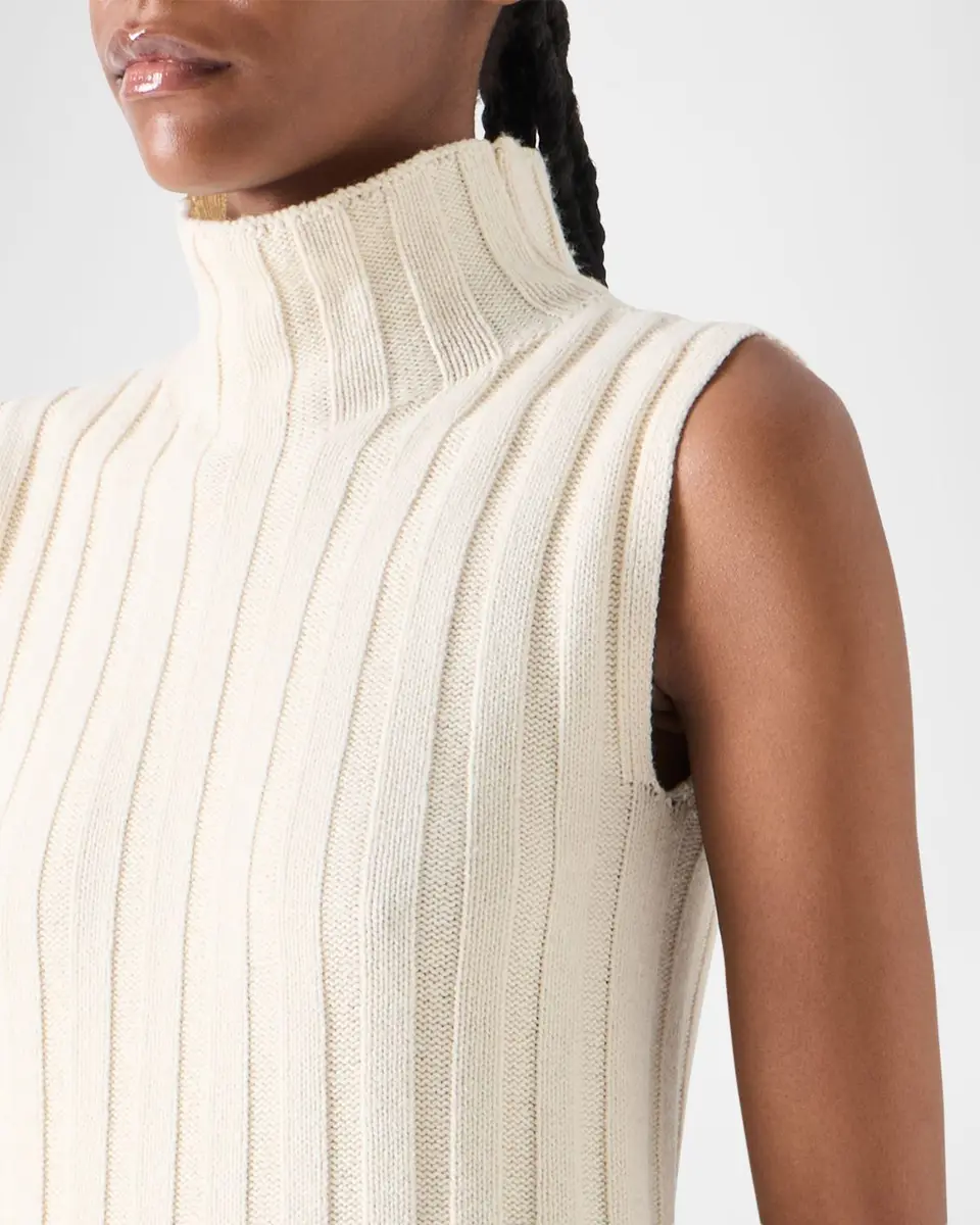 Akris punto Chunky Rib Turtleneck Tank Top | Thumbnail 5 Akris punto Chunky Rib Turtleneck Tank Top | Thumbnail 5