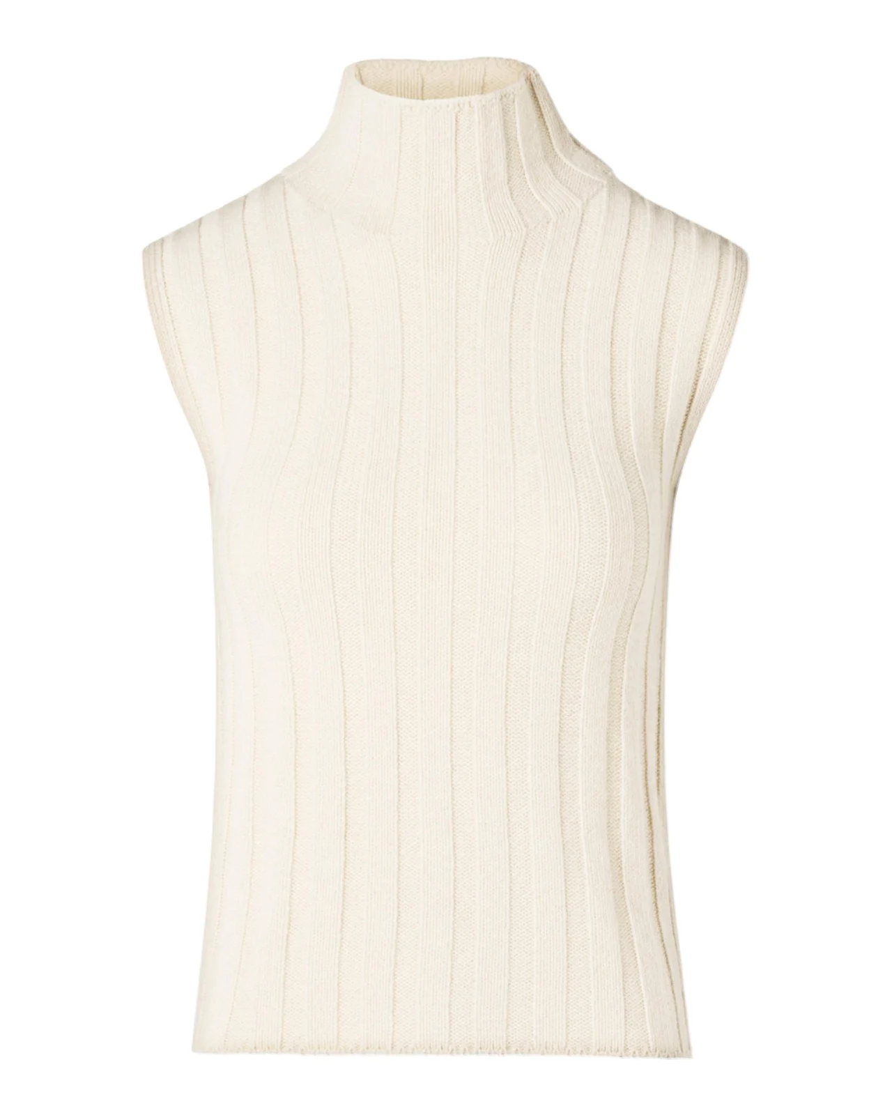 Akris punto Chunky Rib Turtleneck Tank Top