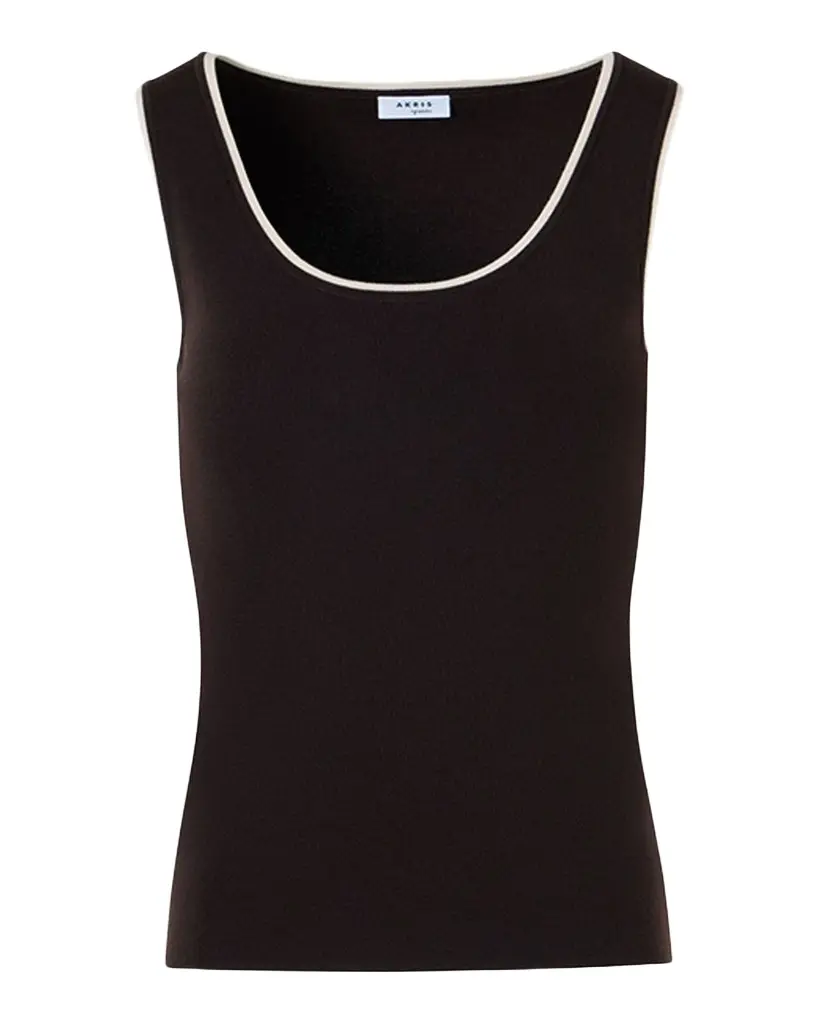 Akris punto Merino Wool Knit Tank Top | Image 1 Akris punto Merino Wool Knit Tank Top | Image 1