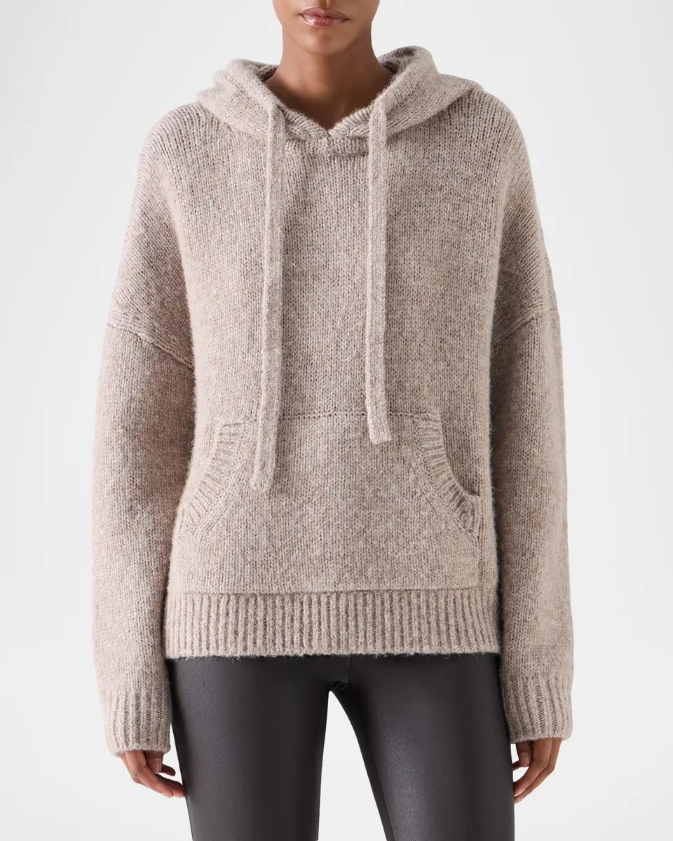 Akris punto Fluffy Alpaca-Wool Knit Hoodie | Thumbnail 4 Akris punto Fluffy Alpaca-Wool Knit Hoodie | Thumbnail 4