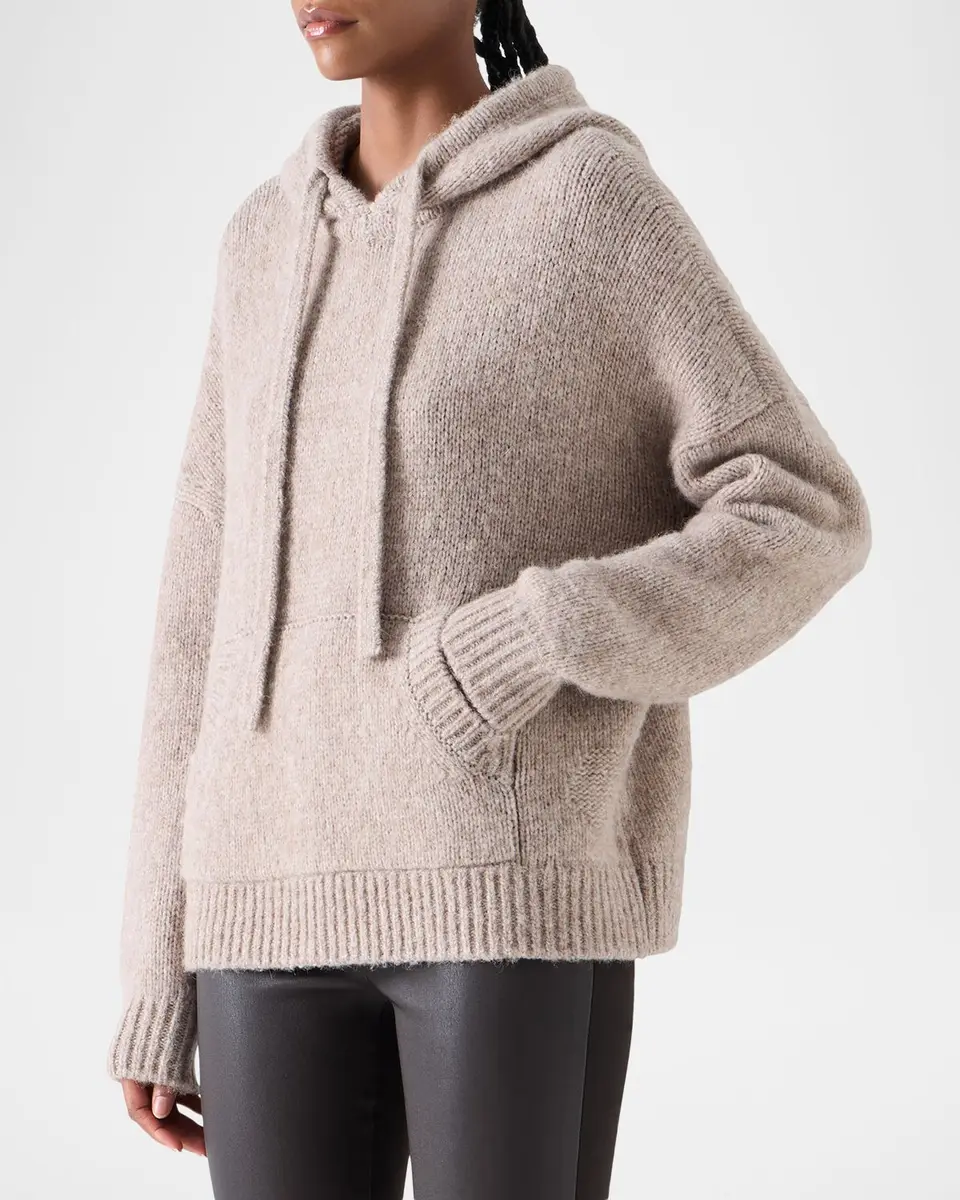 Akris punto Fluffy Alpaca-Wool Knit Hoodie | Thumbnail 6 Akris punto Fluffy Alpaca-Wool Knit Hoodie | Thumbnail 6