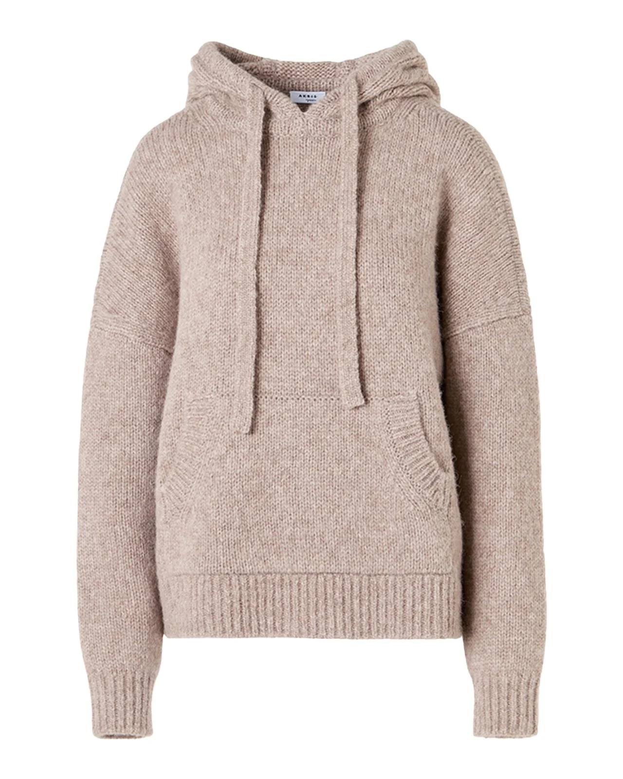 Akris punto Fluffy Alpaca-Wool Knit Hoodie