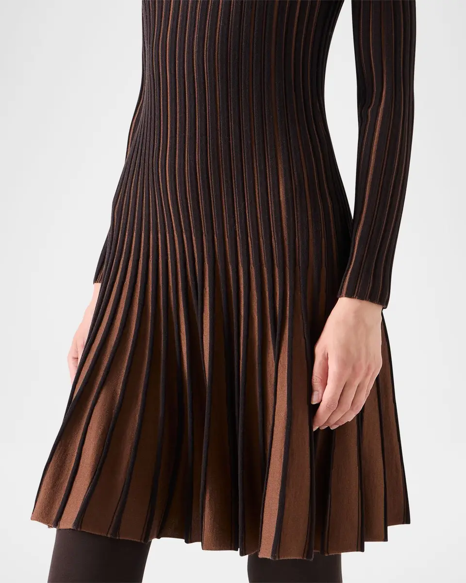 Akris punto Pleated Wool Dress | Thumbnail 5 Akris punto Pleated Wool Dress | Thumbnail 5