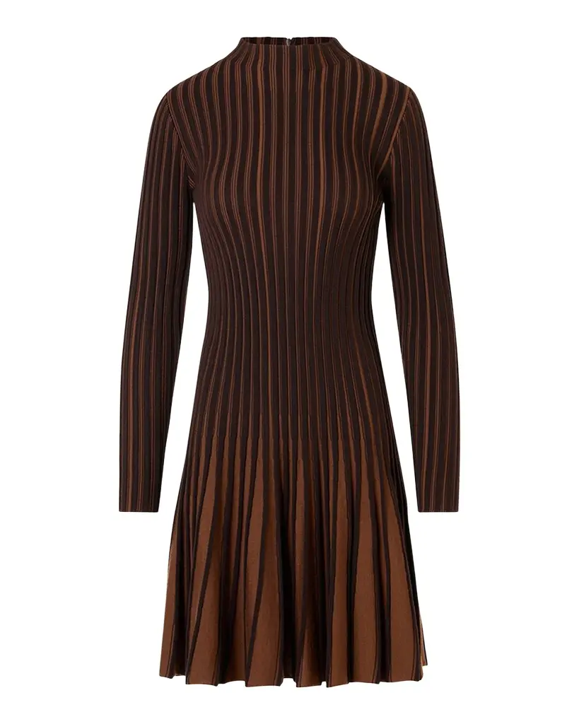 Akris punto Pleated Wool Dress | Image 1 Akris punto Pleated Wool Dress | Image 1