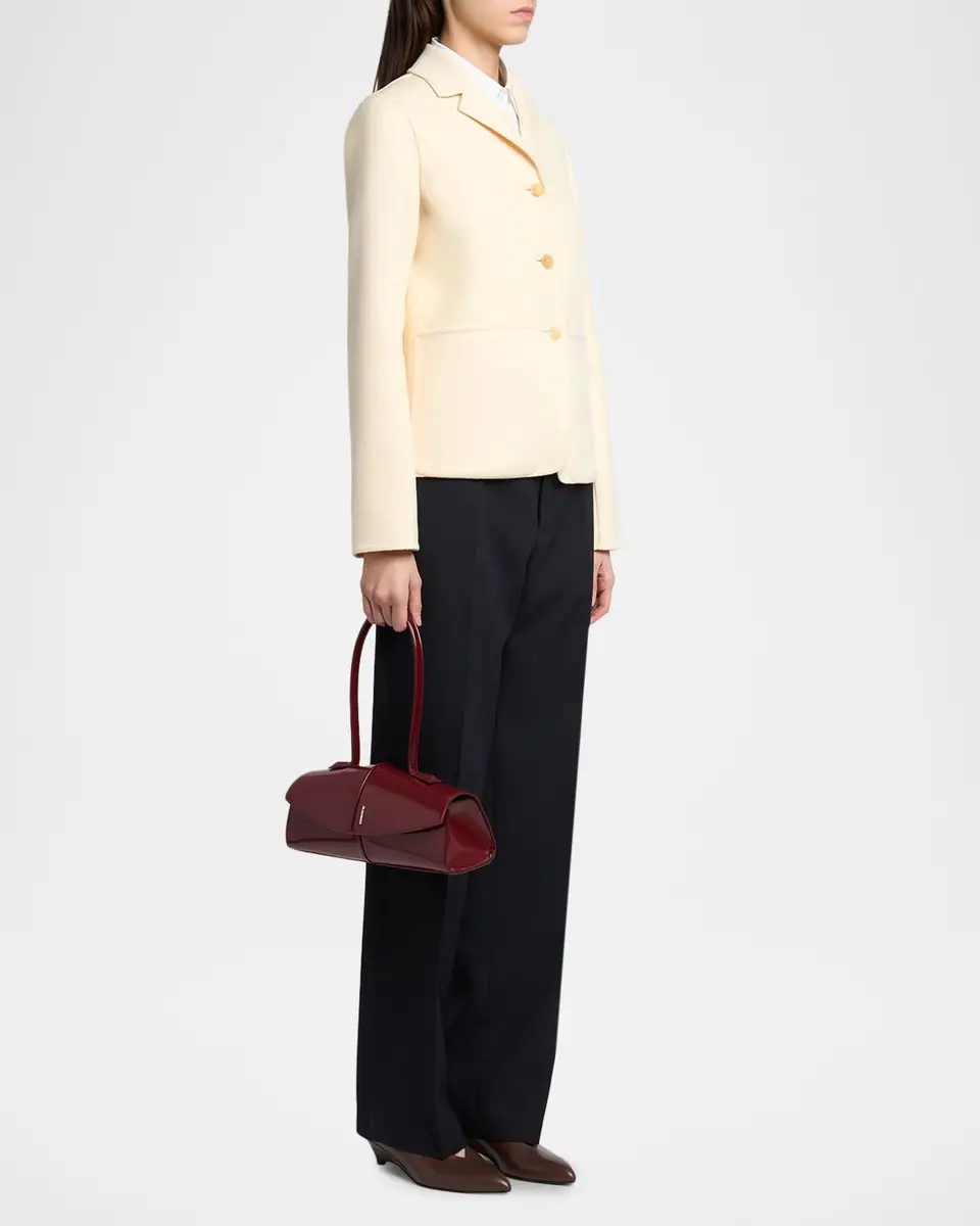 Jil Sander Linea Leather Shoulder Bag | Thumbnail 5 Jil Sander Linea Leather Shoulder Bag | Thumbnail 5