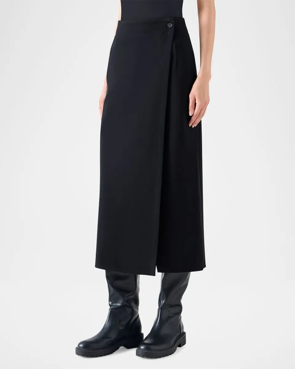 Akris punto Jersey Wrap Midi Skirt | Thumbnail 4 Akris punto Jersey Wrap Midi Skirt | Thumbnail 4